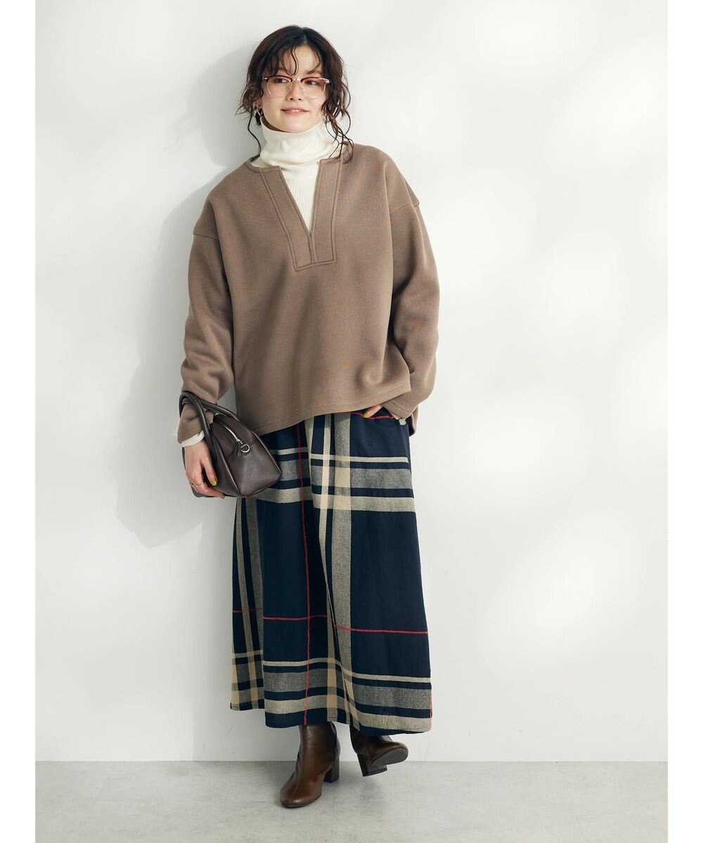 CRAFT STANDARD BOUTIQUE ニットフリースキーネックプルオーバー 