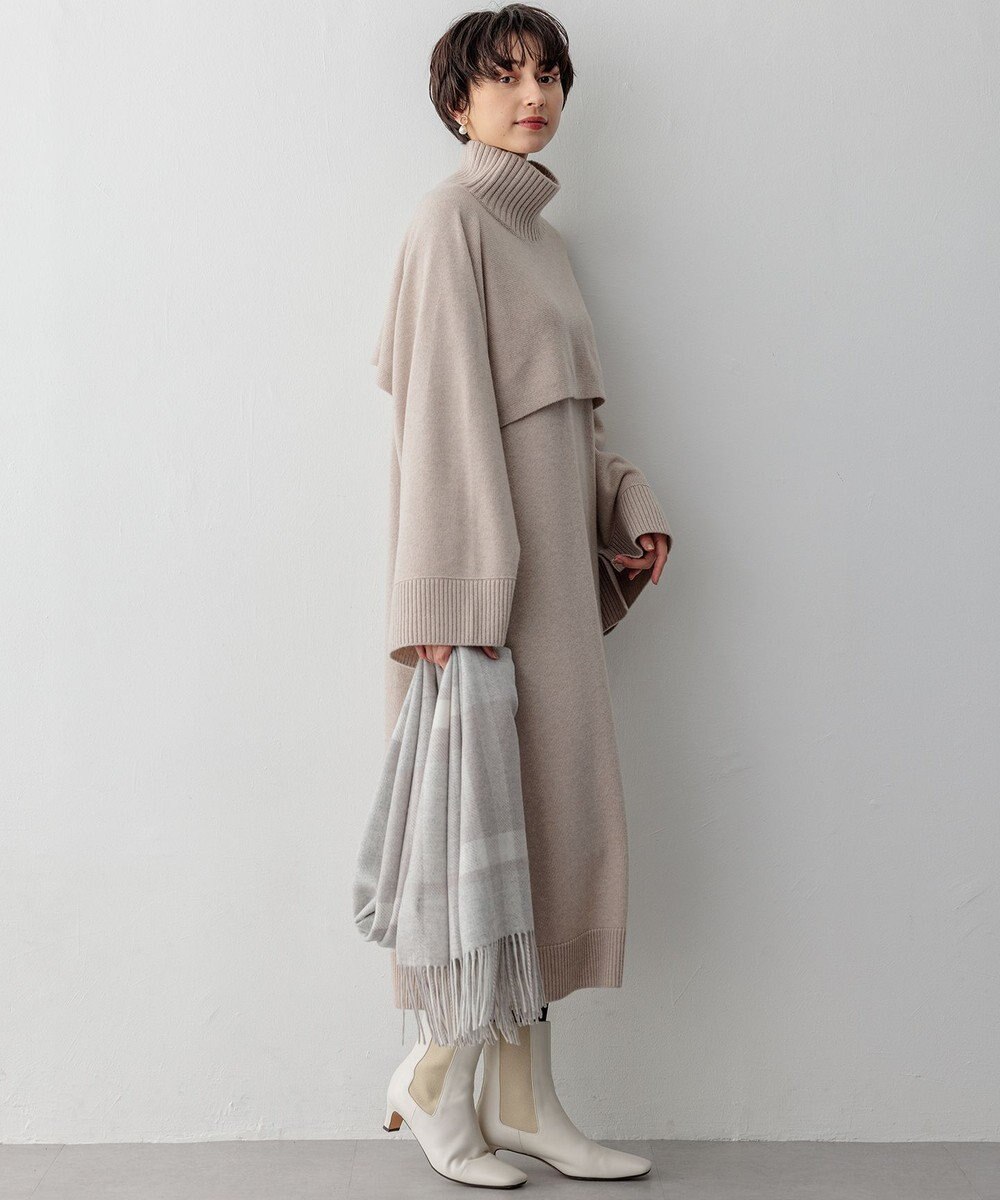 23区 S 【洗える】カシミヤブレンド ニットワンピース 