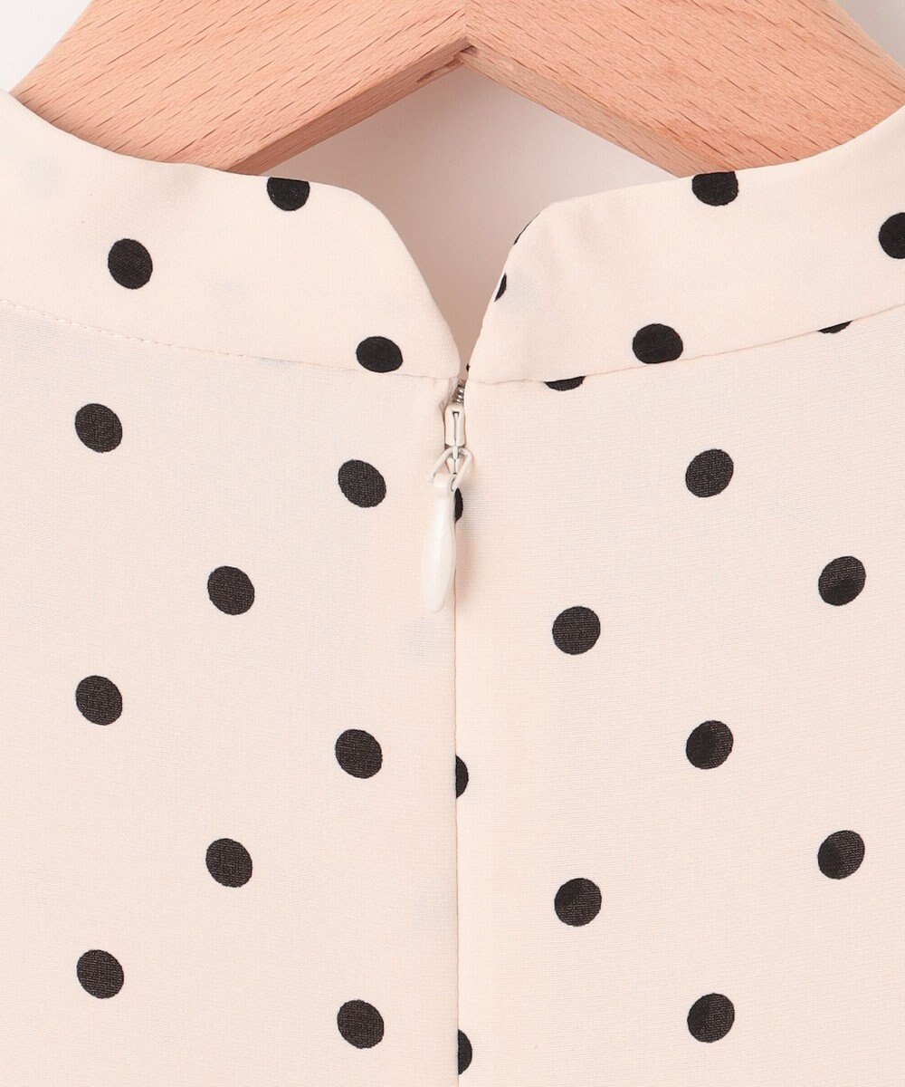 組曲 【WEB限定】ドットプリントデシン ボウタイ付きブラウス 