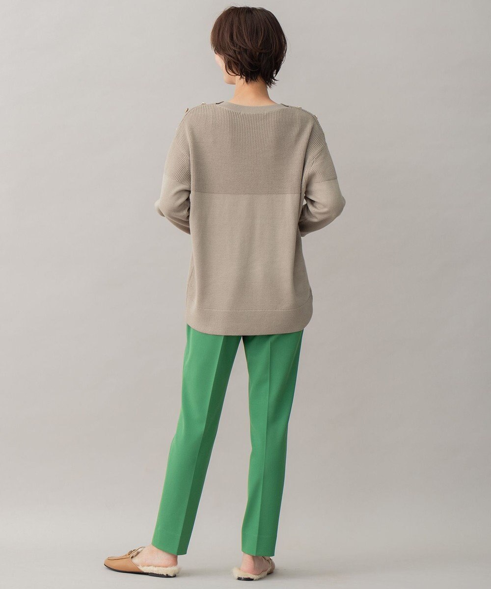 自由区 【洗える】ウールミックス フレンチマリン風ニット 