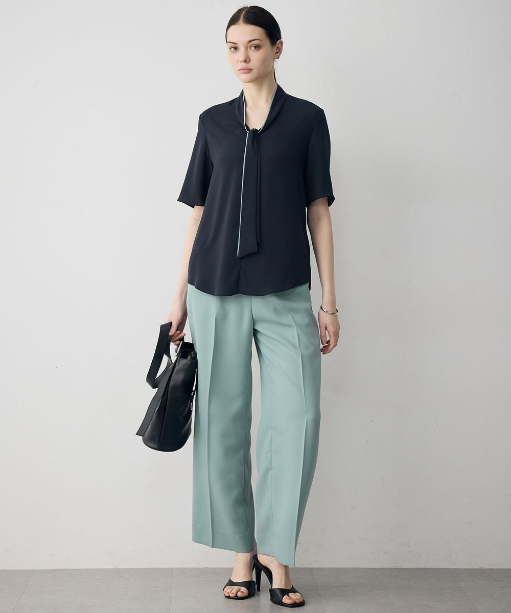 ICB L 【CLASSY.掲載・新色追加・WEB限定カラーあり】FluidBackSatin ワイドパンツ 