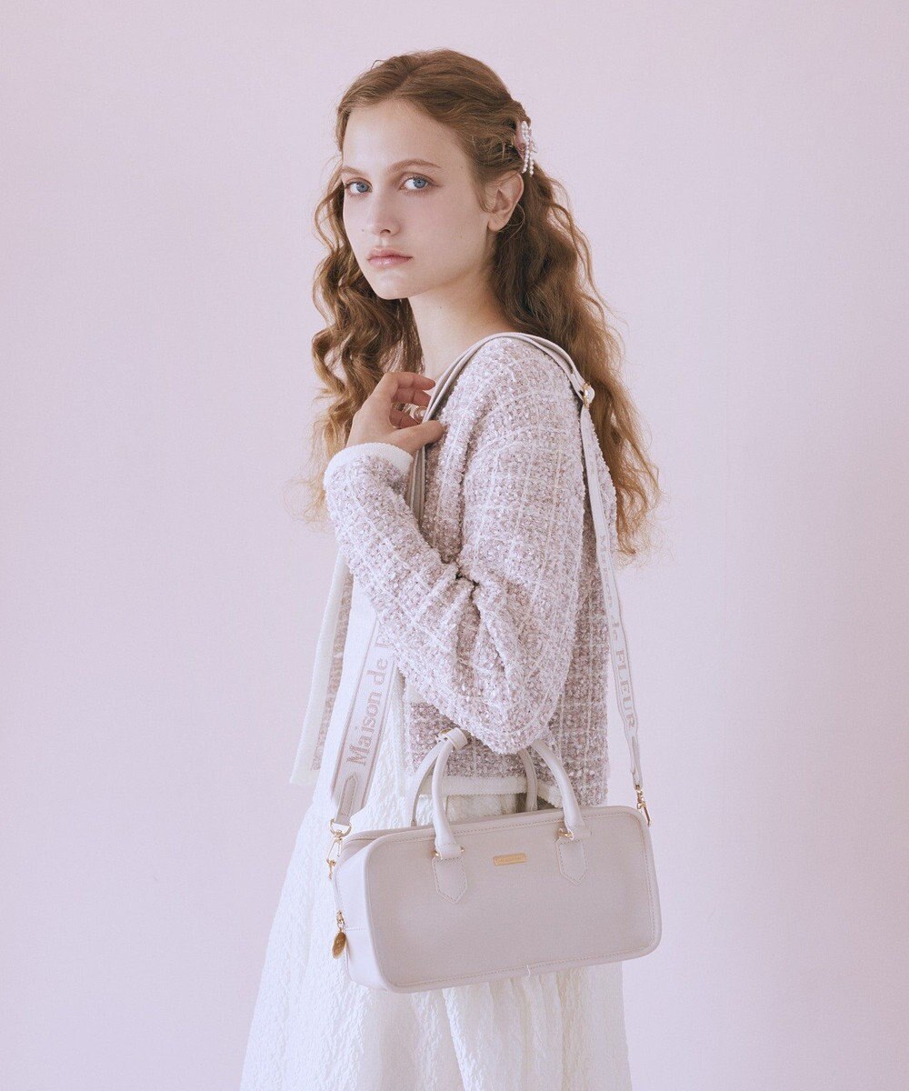 Maison de FLEUR ピンクマニアスクエア2Wayトートバッグ 