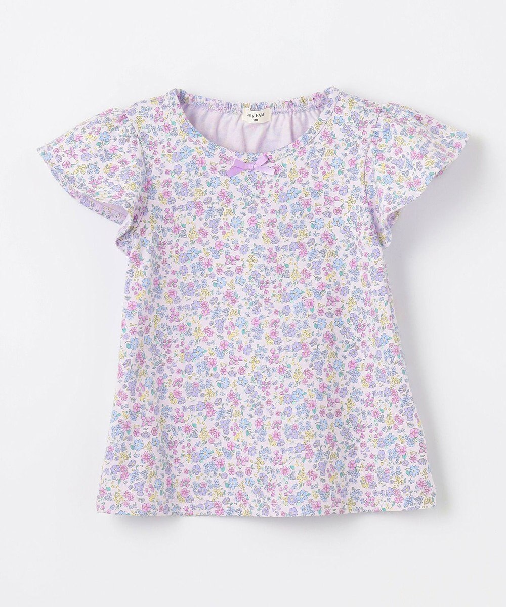 ANY KIDS 小花柄 プリント Tシャツ 