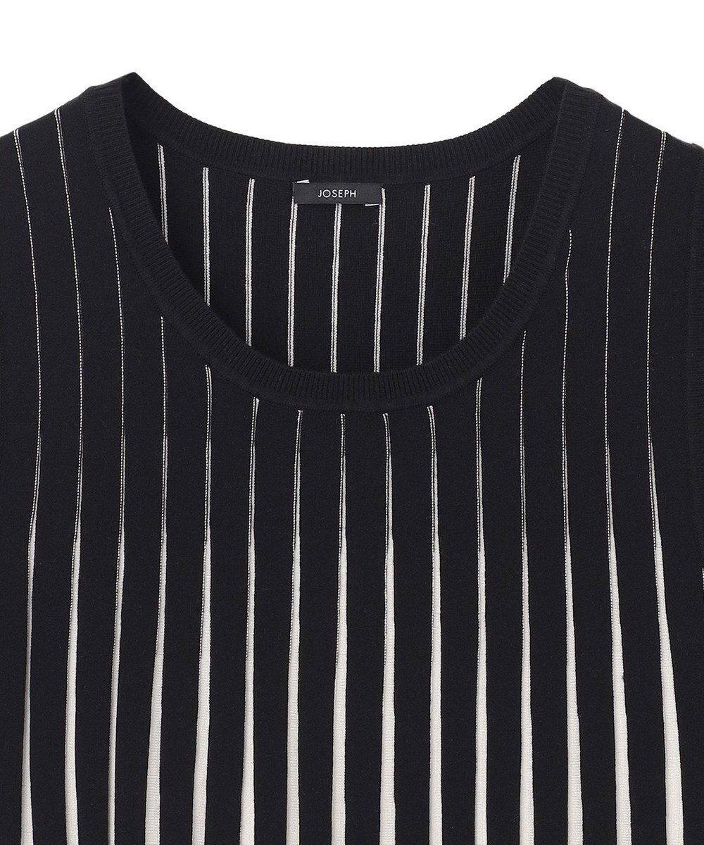 JOSEPH 【洗える】ストライプ　タンクトップニット 