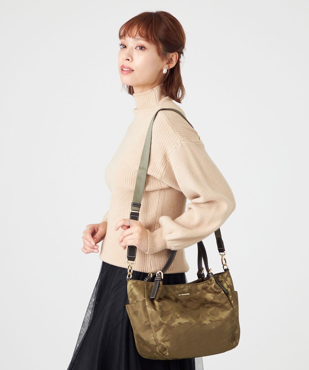 LA BAGAGERIE シャドージャカード 2WAYミニトートバッグ 