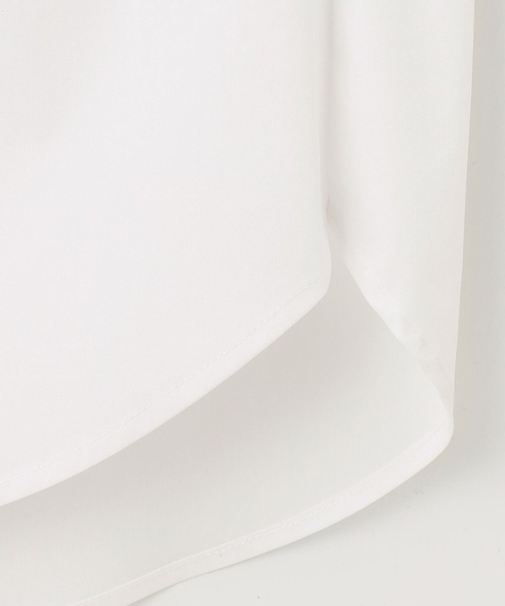 組曲 【洗える】C/Nyブロードノーカラー シャツ 