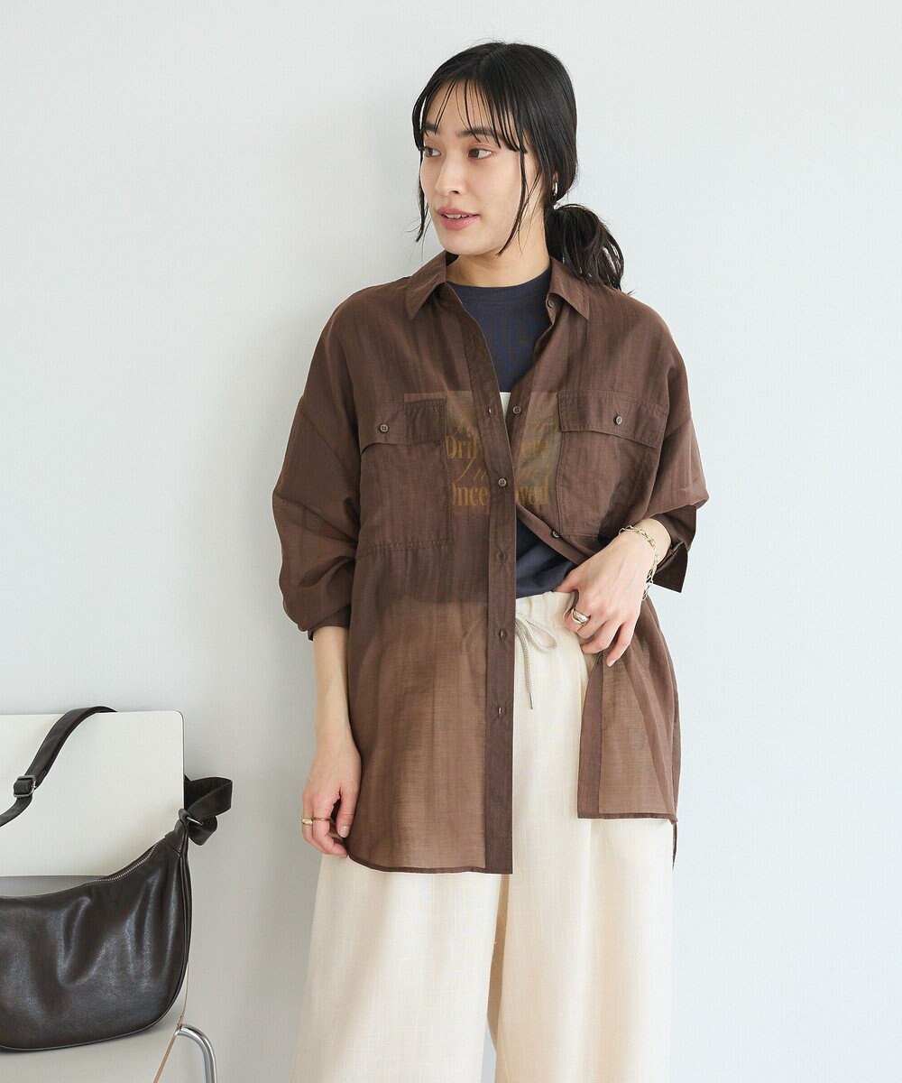 CRAFT STANDARD BOUTIQUE シアーハオリシャツ 