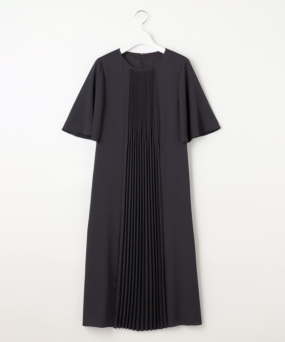 自由区 【洗える・XSサイズあり】フロントプリーツ ドレス 