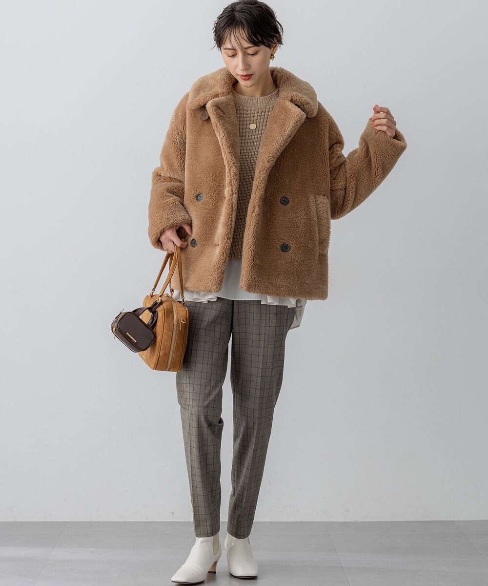 23区 【WEB&一部店舗限定】スエード ボストン バッグ 