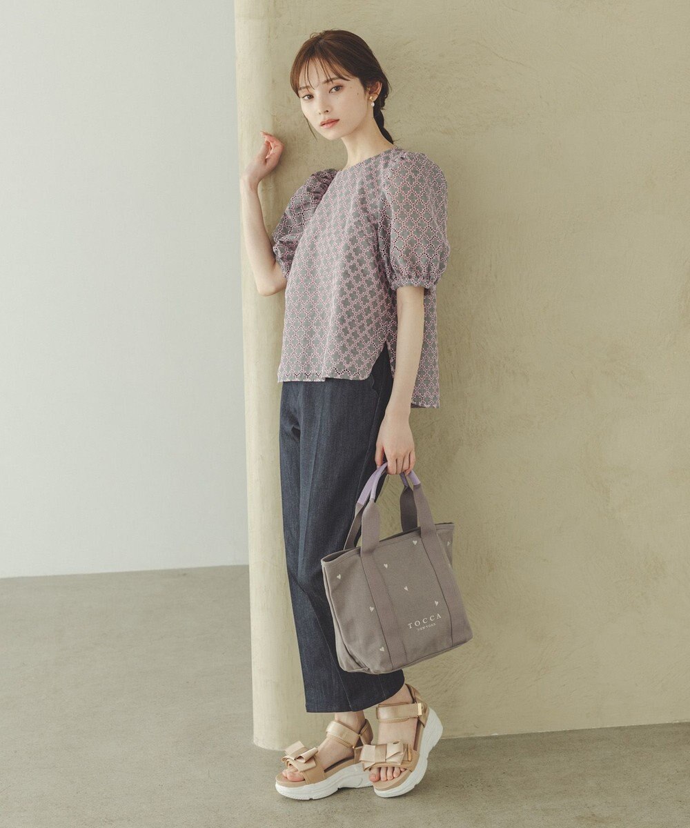 TOCCA 【洗える】SCALLOP DENIM パンツ 