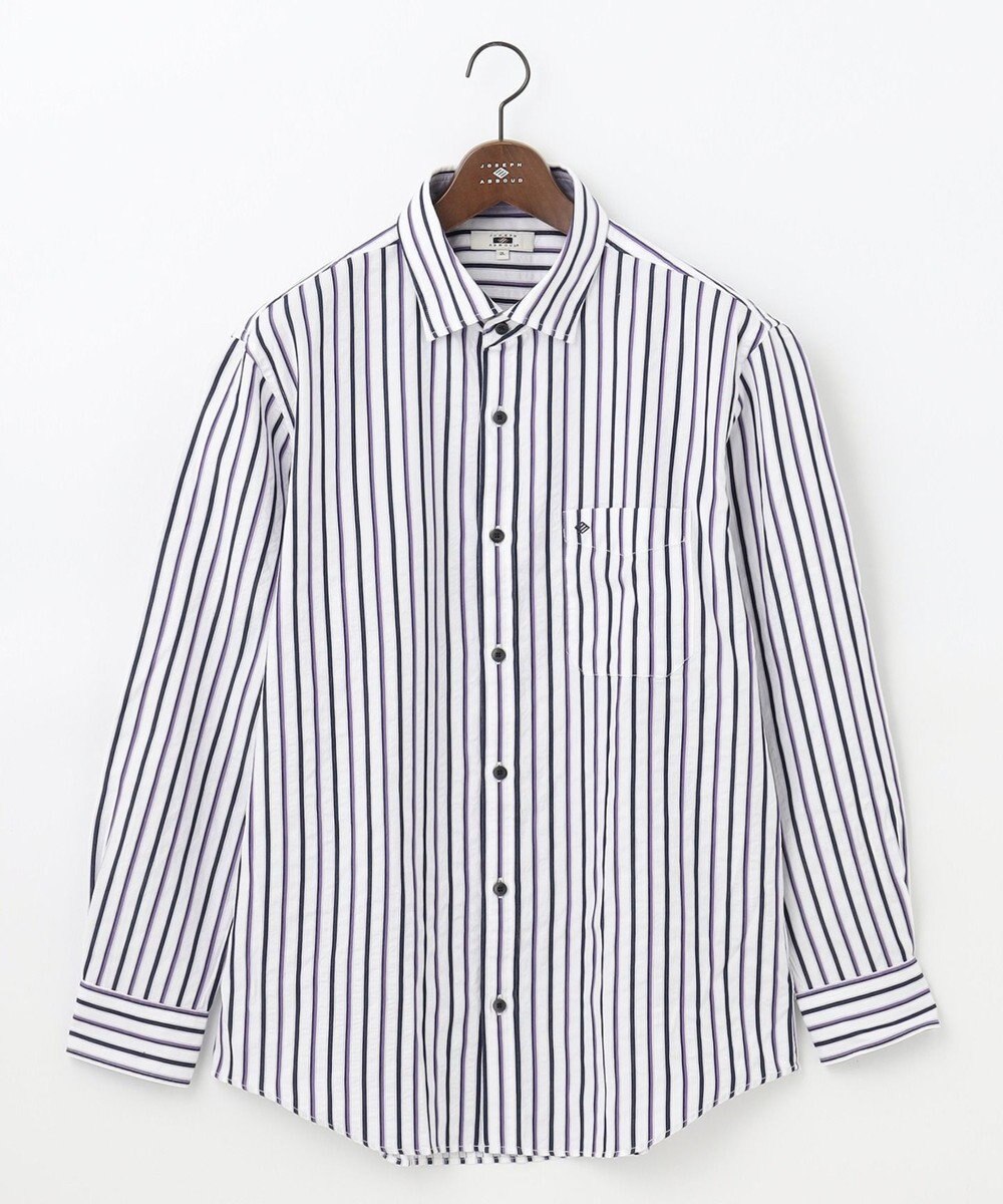 JOSEPH ABBOUD 【キングサイズ・吸水速乾・イージーケア】ソアロンストライプシャツ 