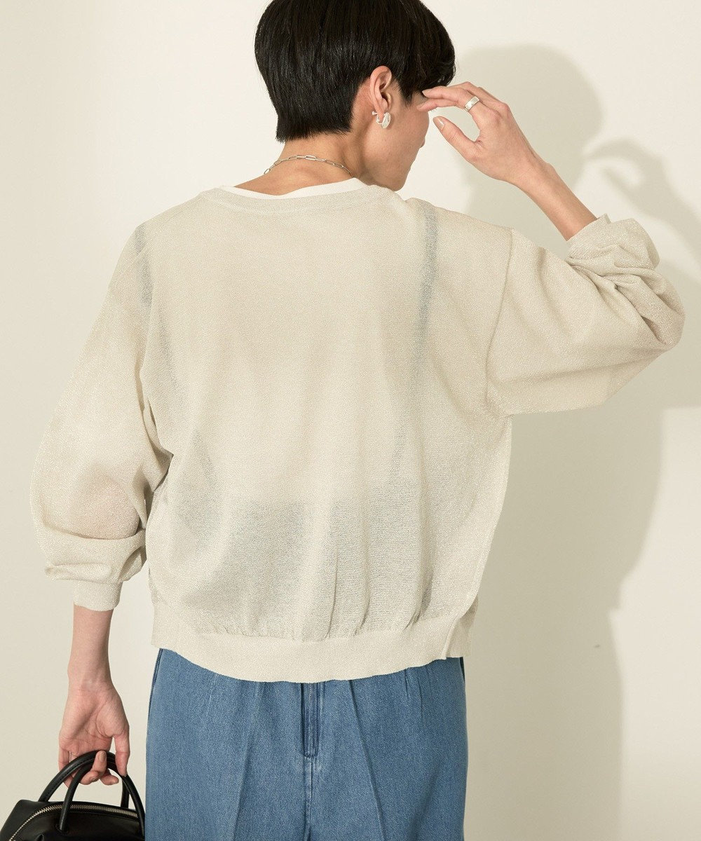 AMERICAN HOLIC シアークルーネックニットカーディガン 