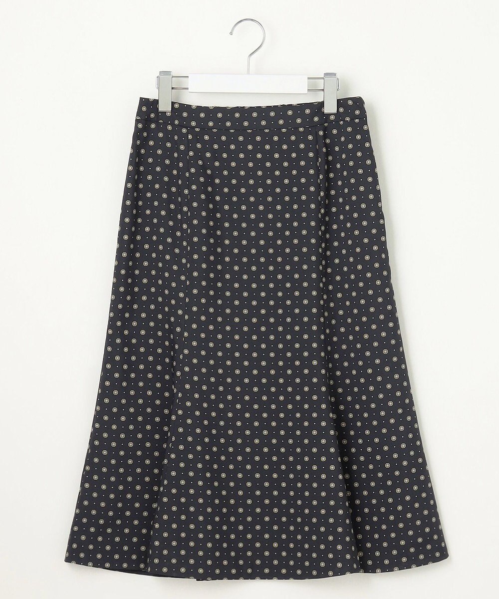 J.PRESS LADIES L 【洗える】ジオメトリックプリント スカート 