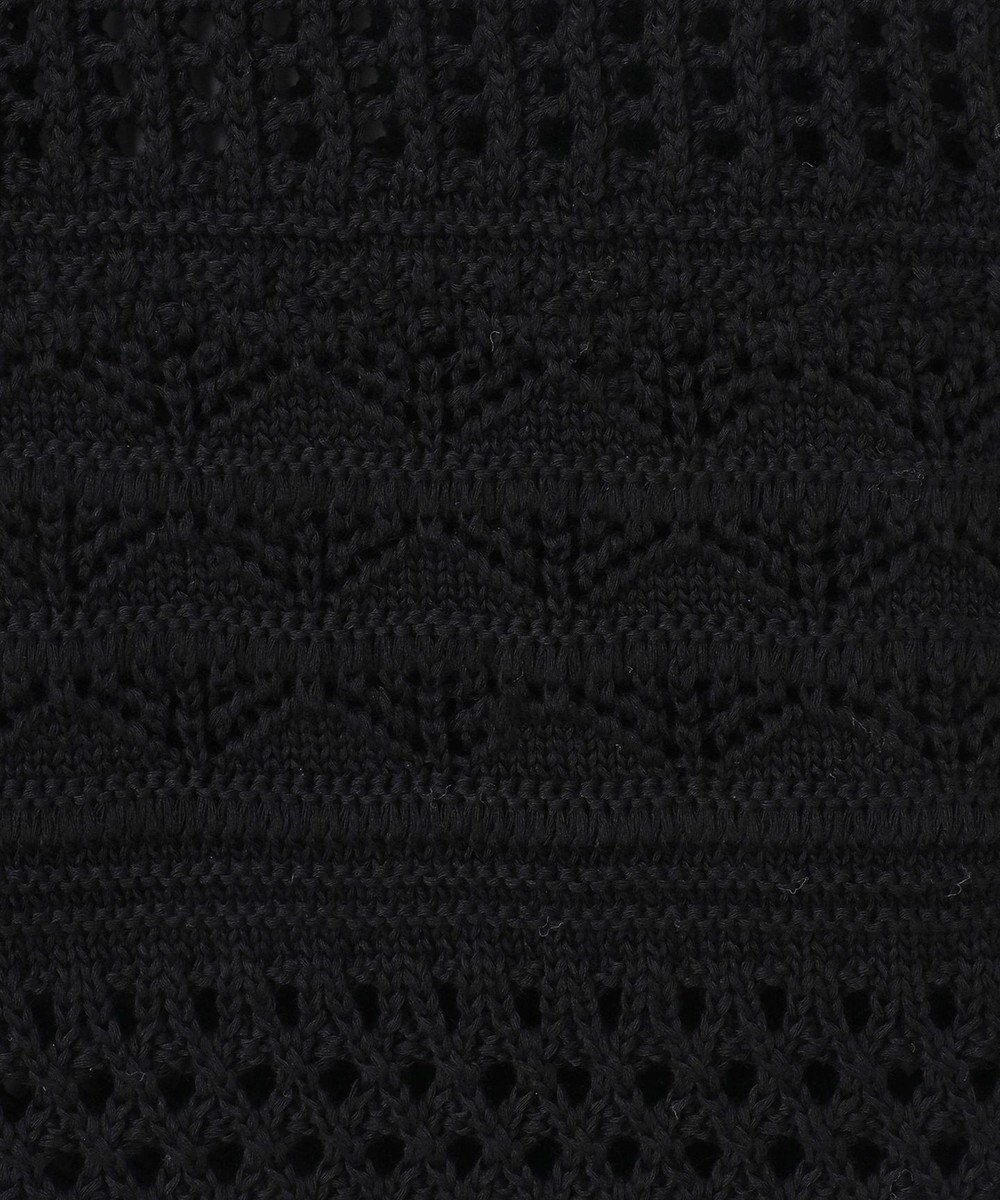 23区 レーシーパターン ロングジレ ニット 