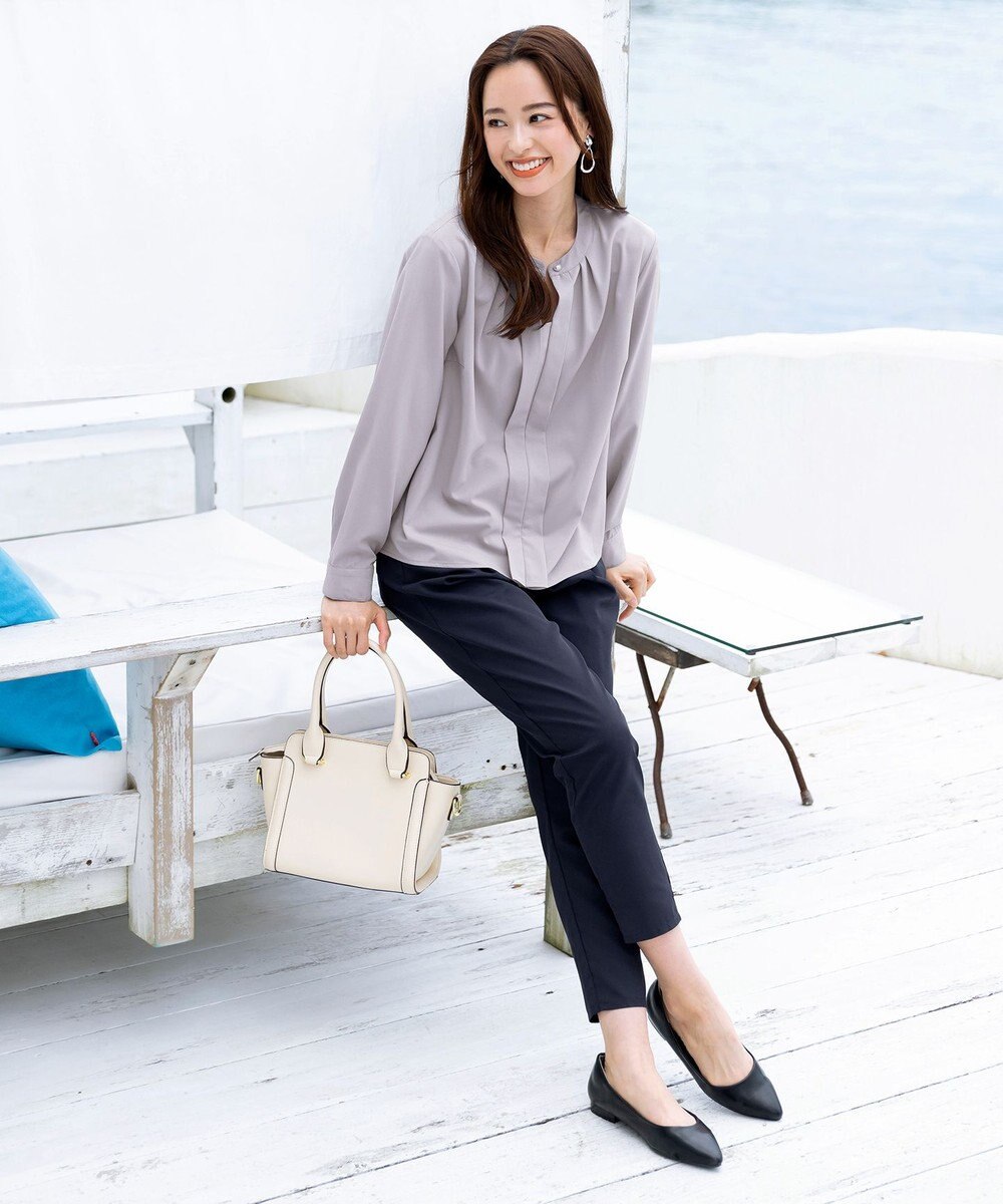 Tiaclasse 【洗える】幅広く活躍が期待できるドロストパンツ 