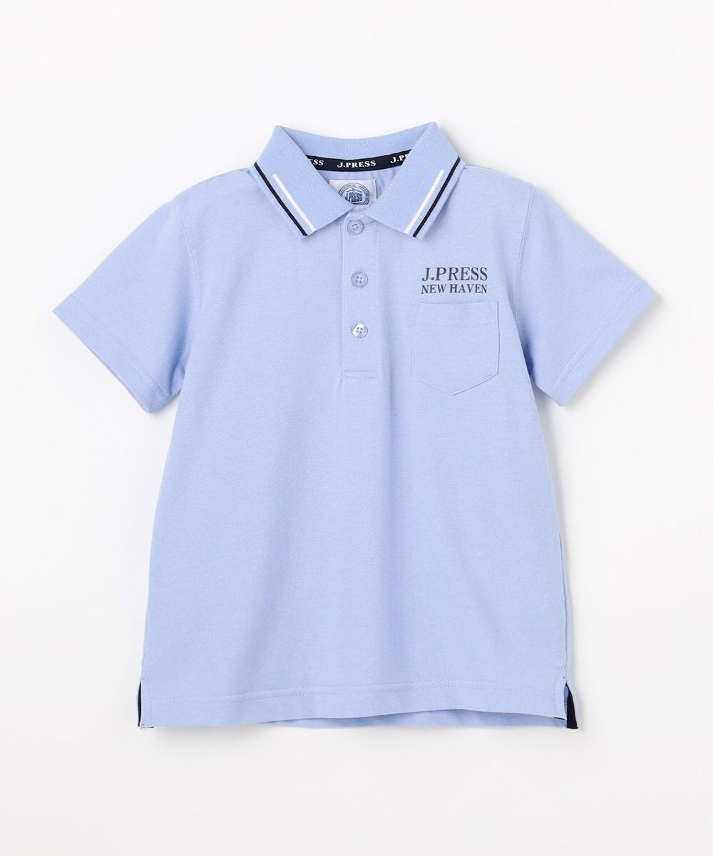 J.PRESS KIDS 【100-130cm】ダブルライン カラー 半袖ポロシャツ 