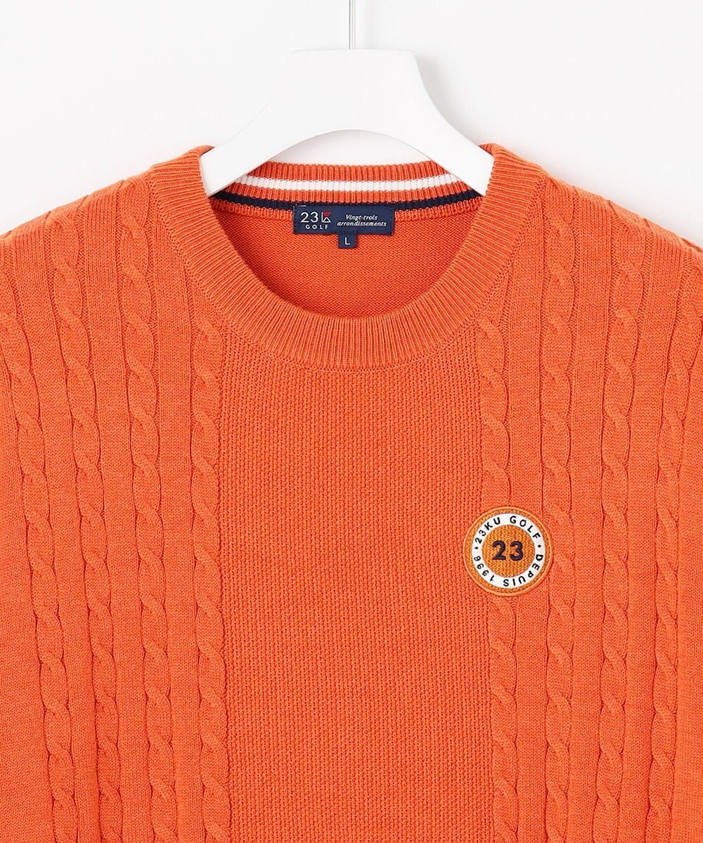 23区GOLF 【MEN】ウールブレンド カラーニット ラウンドから普段のお出かけや、お散歩まで◎ 