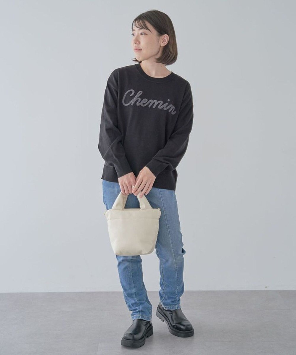 Green Parks 洗える　さがら刺しゅうロゴニットプル 