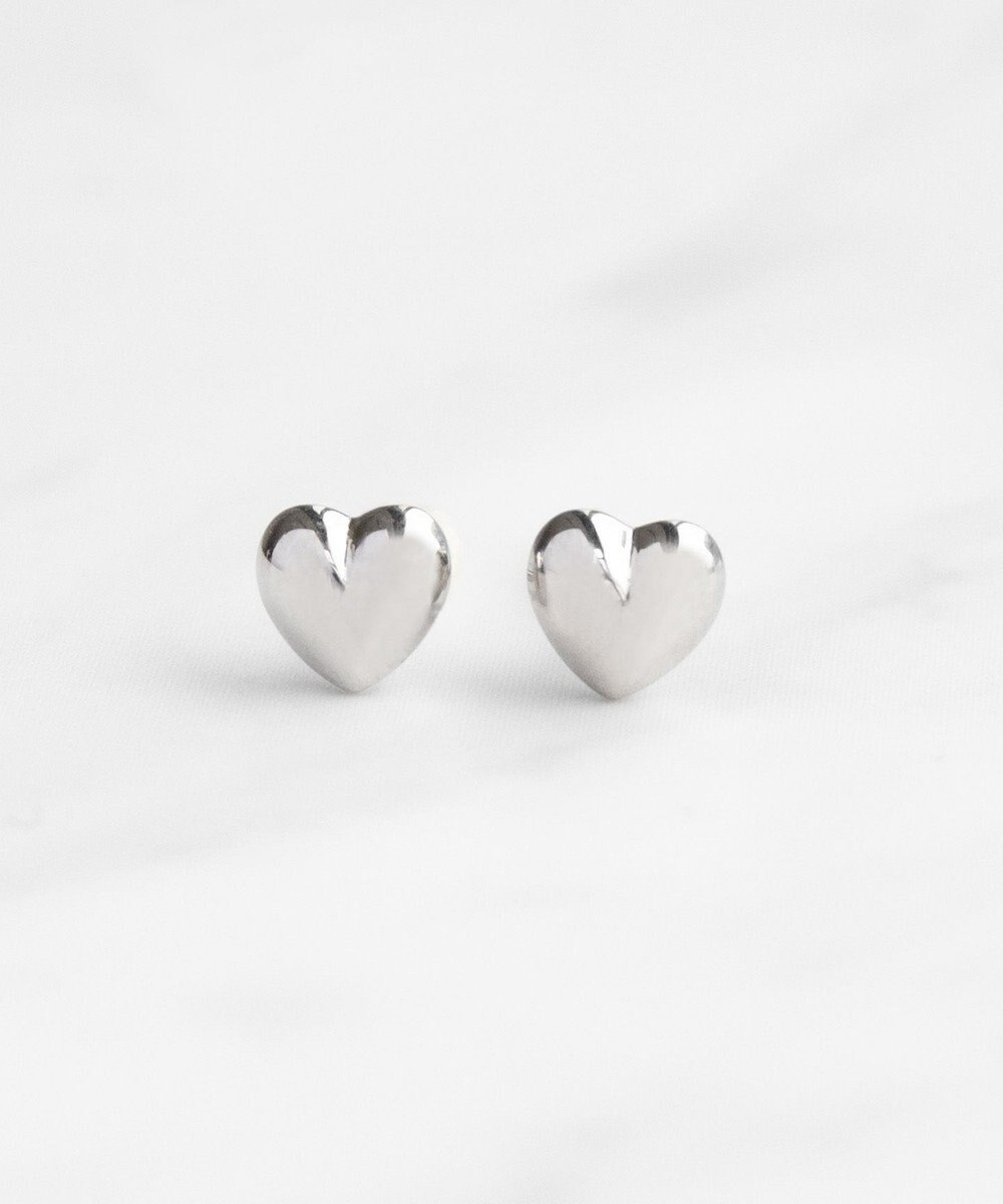 TOCCA 【WEB限定】WITH HEART MINI PIERCED EARRINGS プラチナ ピアス 