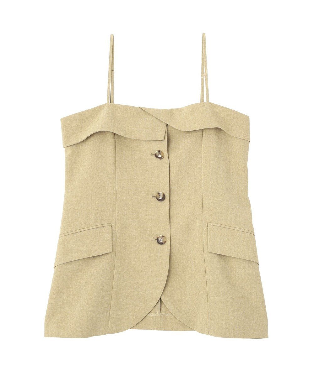 earth music&ecology 【セットアップ対応】フラップボタンビスチェ 