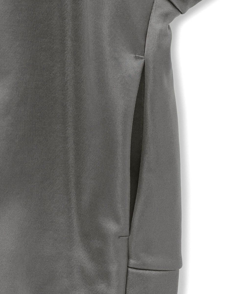 ICB 【洗える】サテンボンディング ジップアップパーカー 