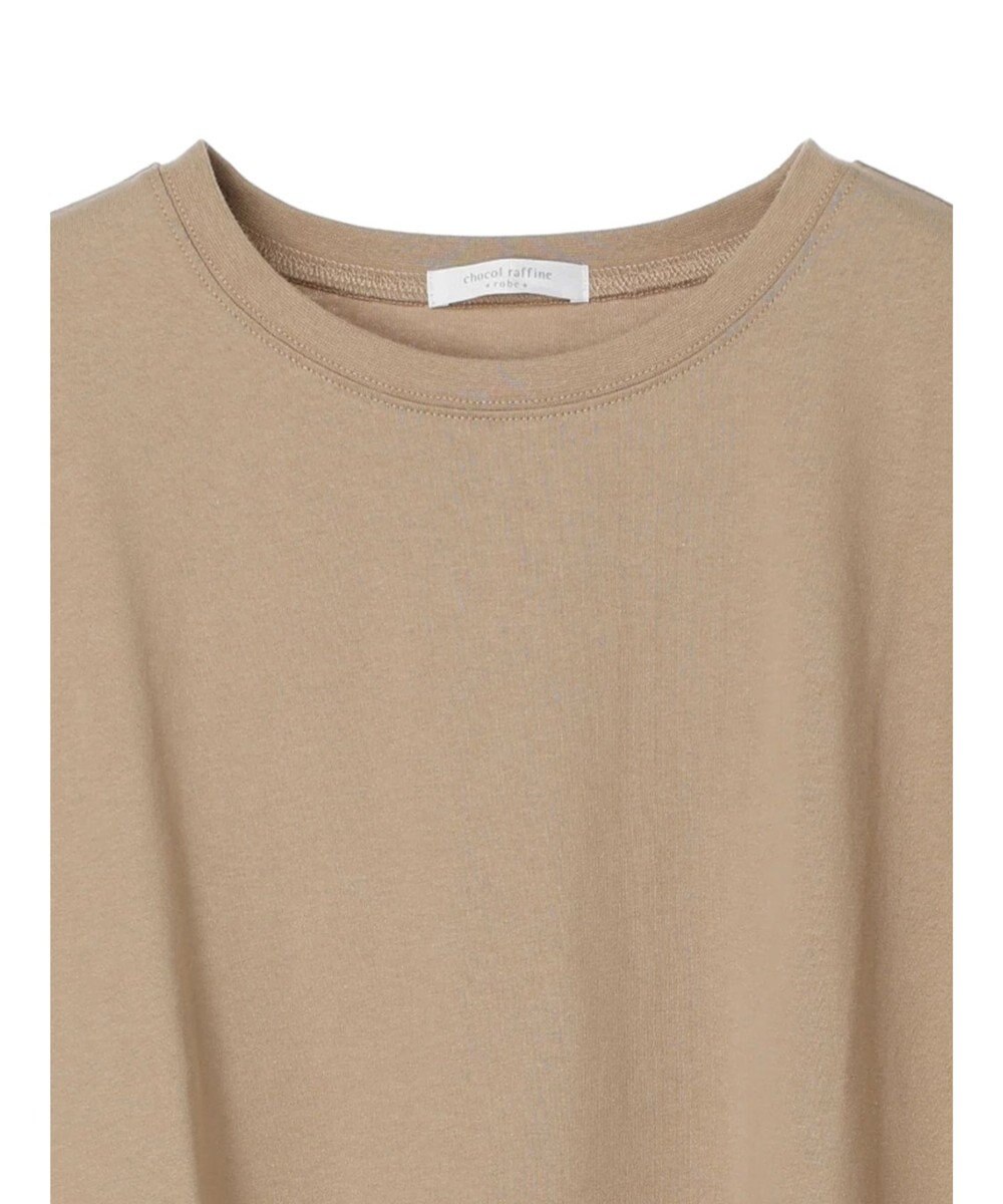 Green Parks ５分袖ドッキングバックスリットチュニック 