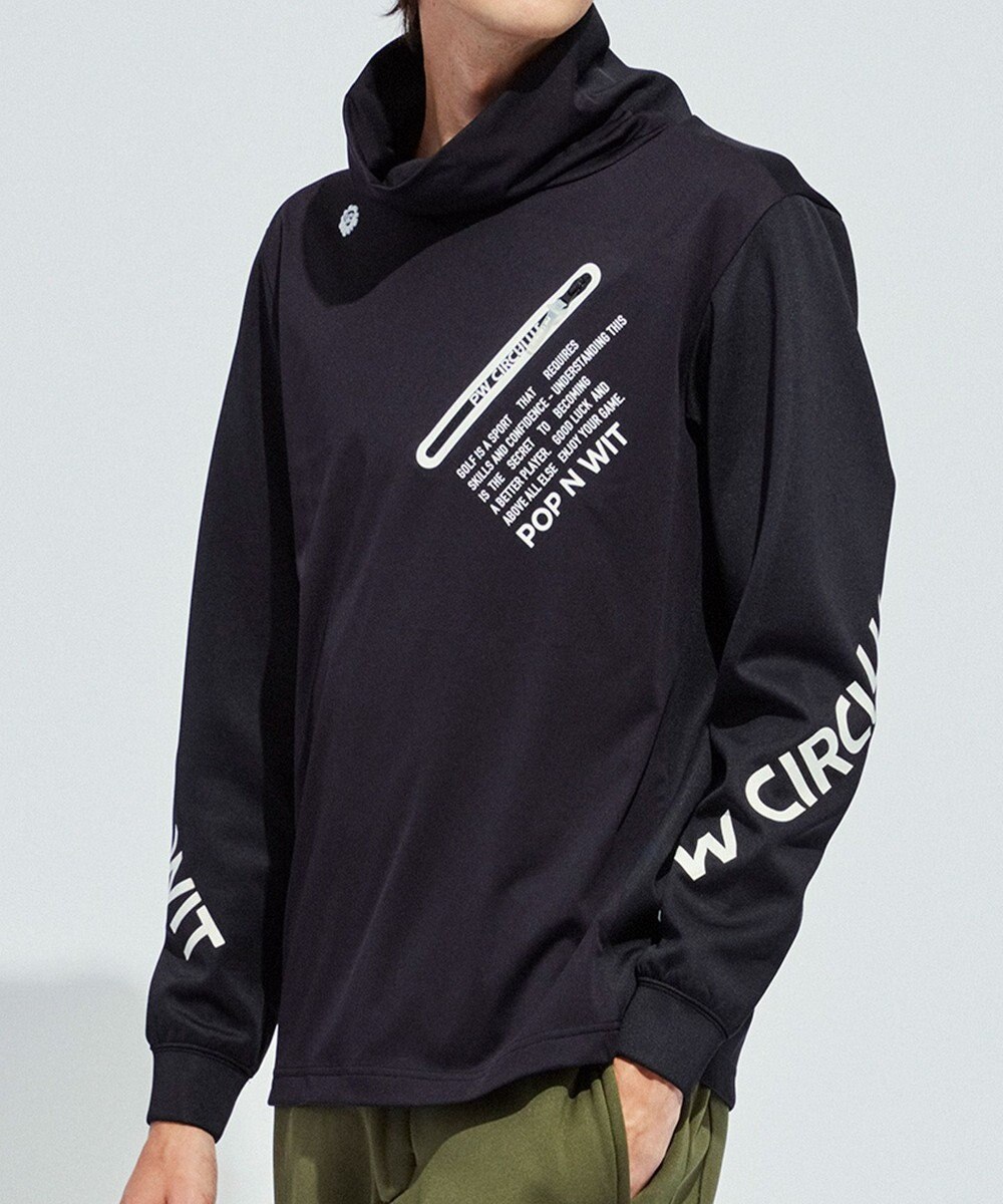 PW CIRCULUS 【防風/防寒】【MEN】オフタートルロングスリーブカットソー 