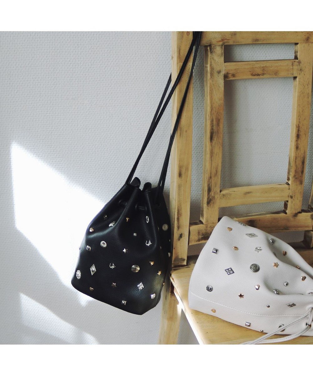 UNBILLION カカトゥ kakatoo / WEB限定ビジューミックスチャーム ドロストバッグ 