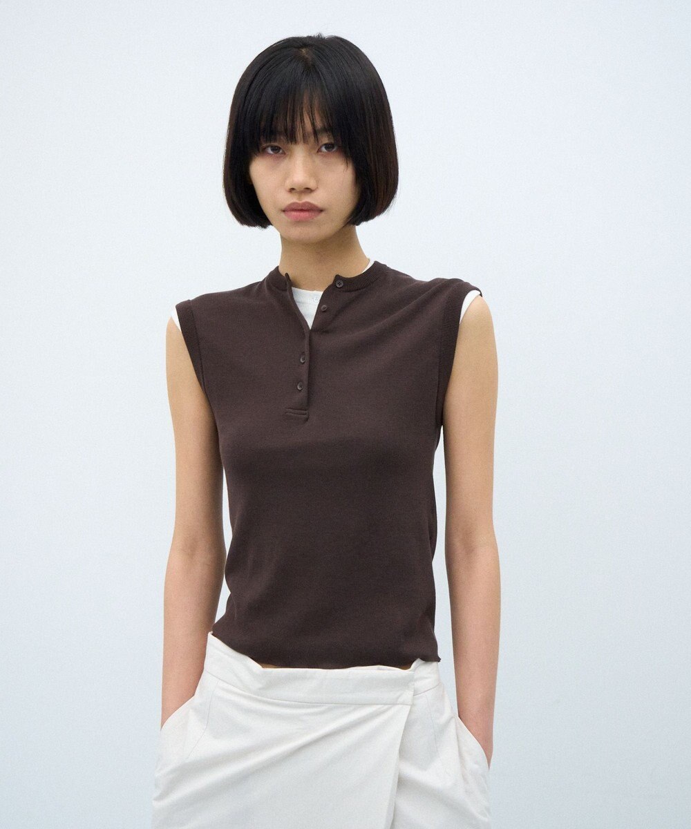 ATON FRESCA CIRCULAR RIB | ヘンリーネックプルオーバー 