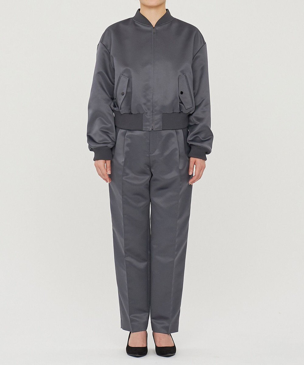 uncrave ラスターサテン ブルゾン（uncrave WHITE） 