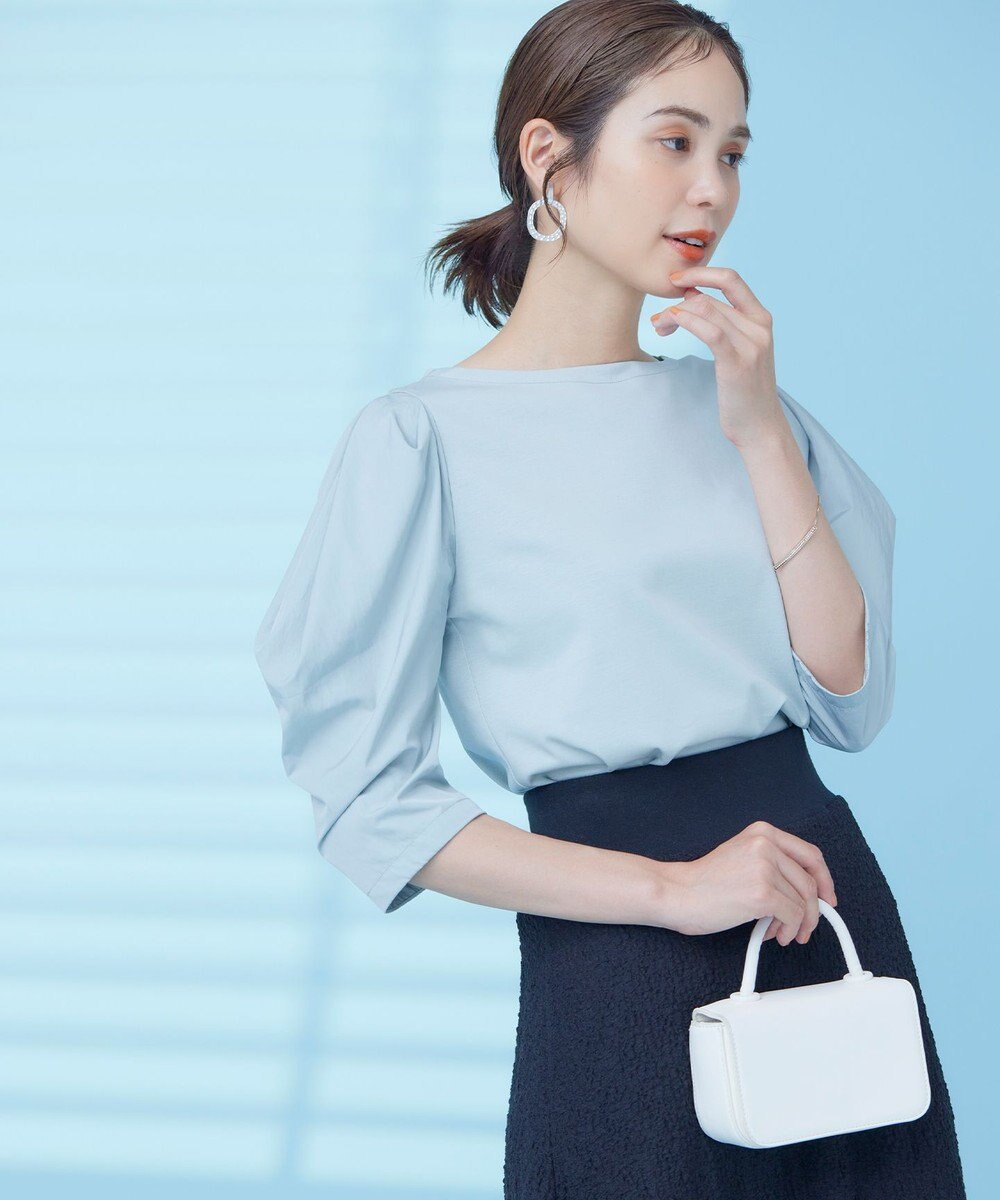 組曲 L 【接触冷感】コンビネーションポンチデザイン カットソー 