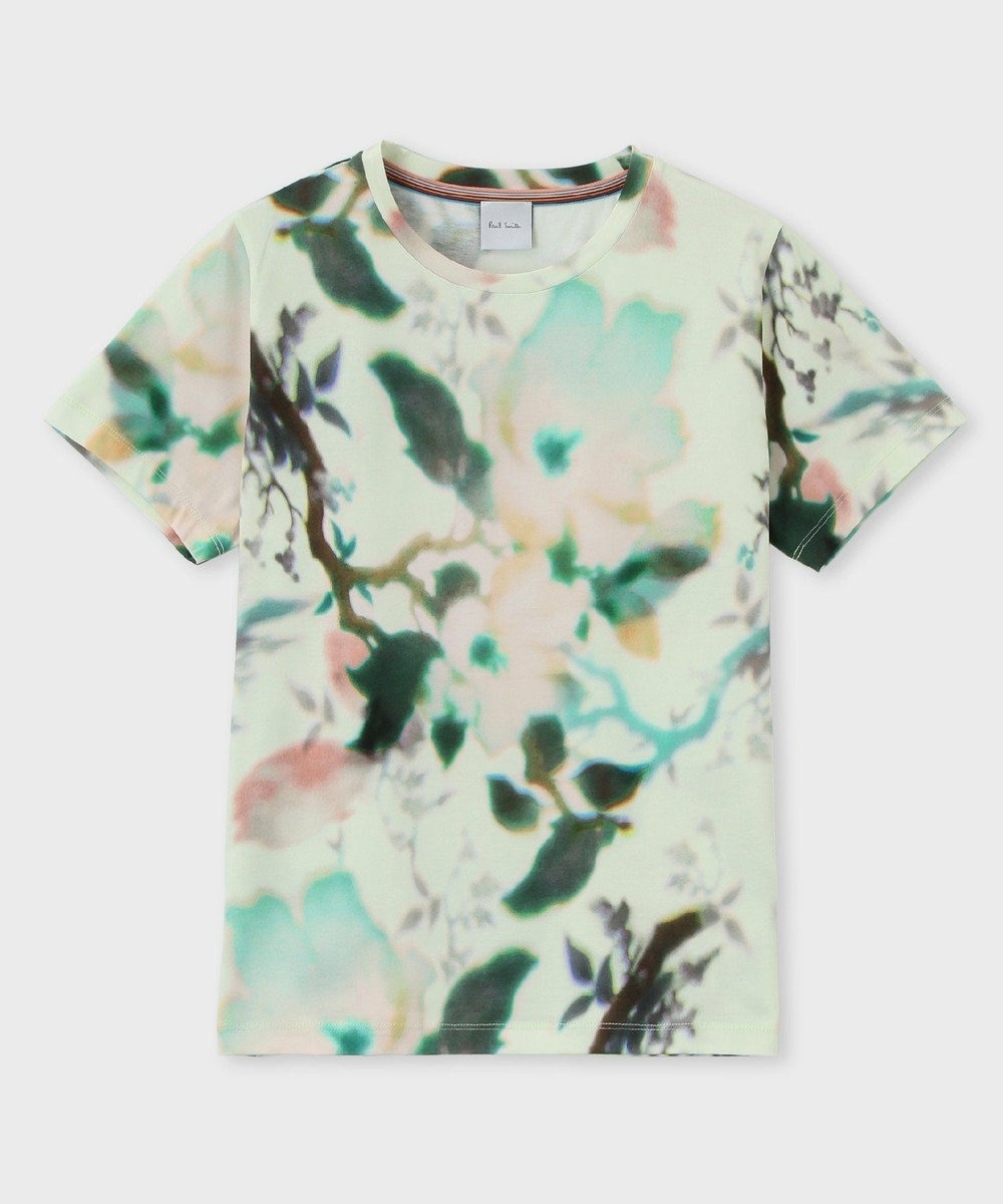 Paul Smith Lens Blur Botanical 半袖Tシャツ ライトイエロー