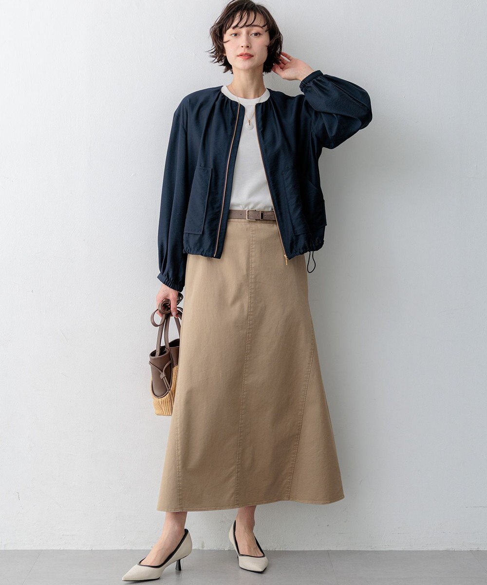 23区 【WEB&一部店舗限定カラーあり】ストレッチギャバ チノ スカート 