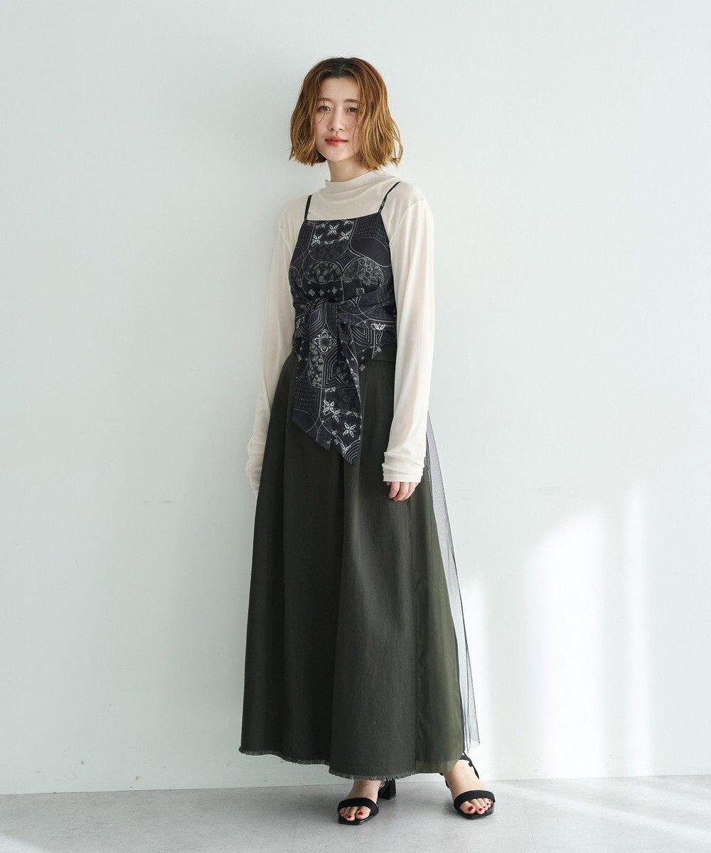 YECCA VECCA ハイネックシアートップス 