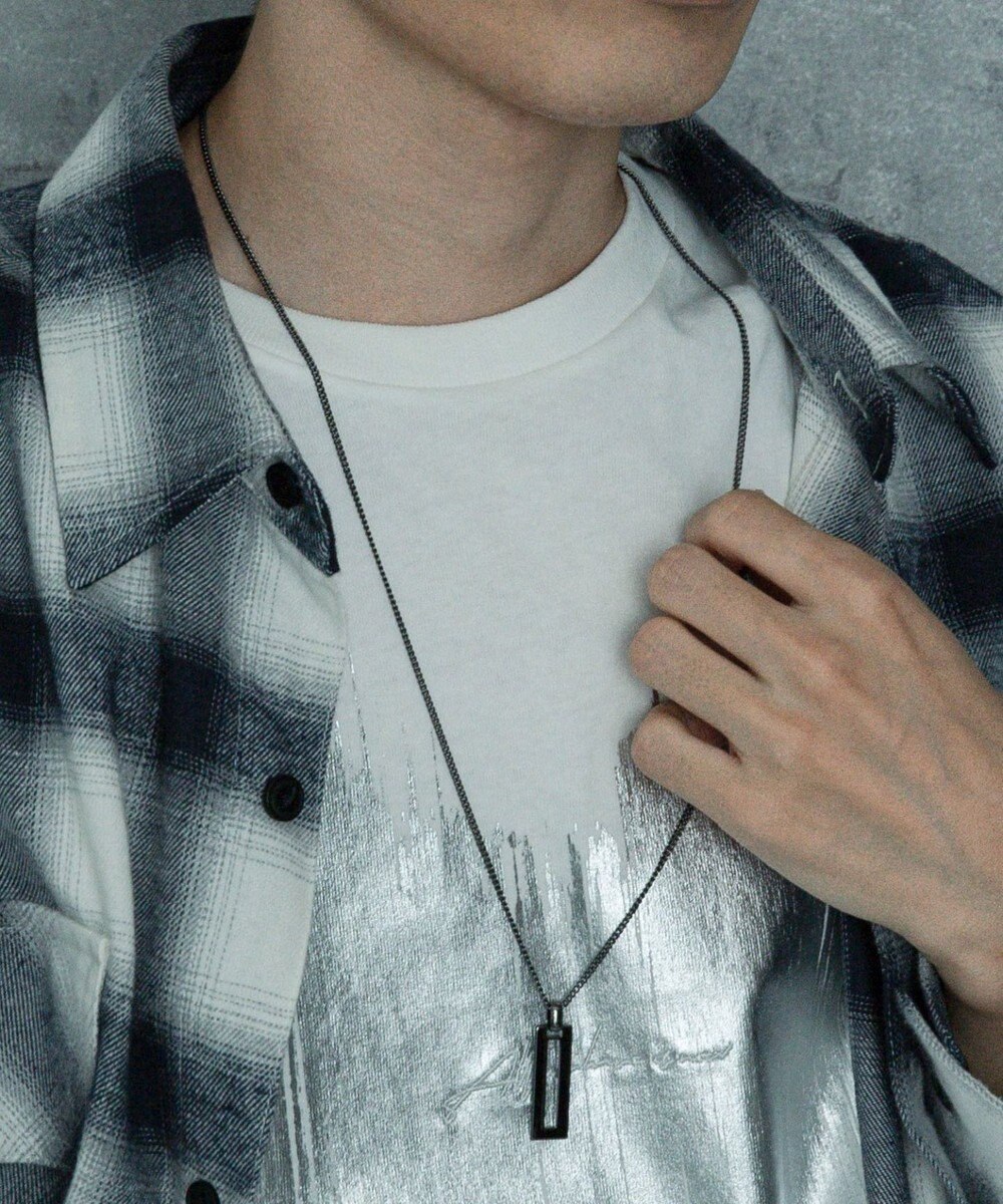 WEGO Mモチーフロングチェーンネックレス 