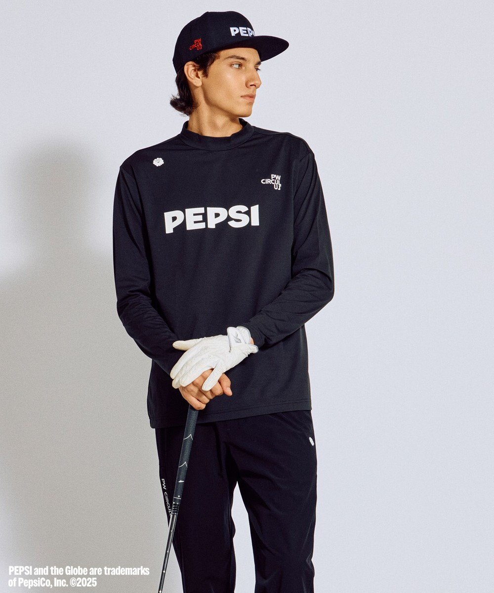 PW CIRCULUS 〈Pepsiコラボ〉【UNISEX】Pepsi 9-LOGO モックネック　ロングT 