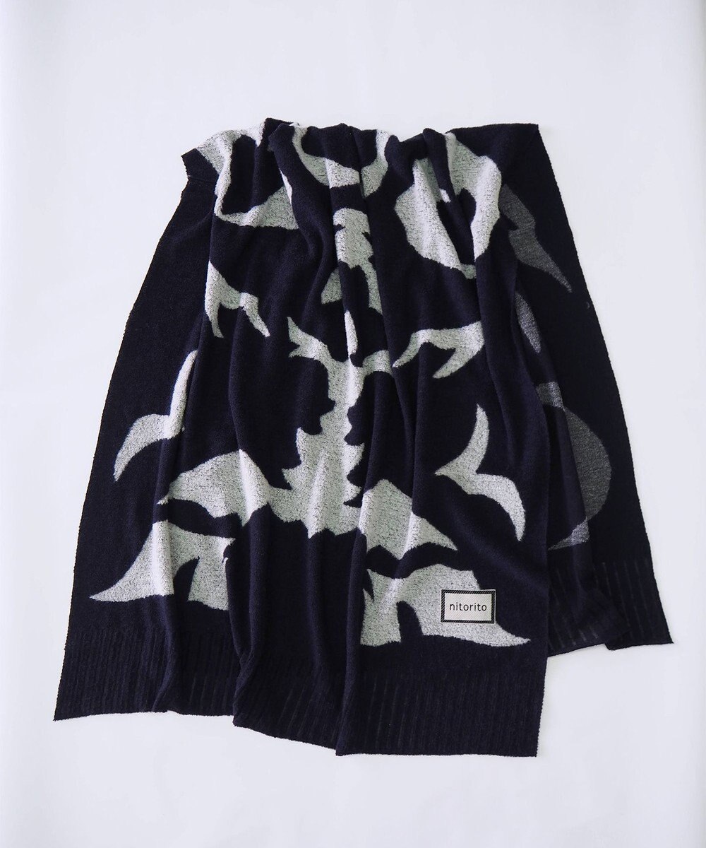 nitorito 【UNISEX】bonfula 牛と花モチーフ柄 ストール 