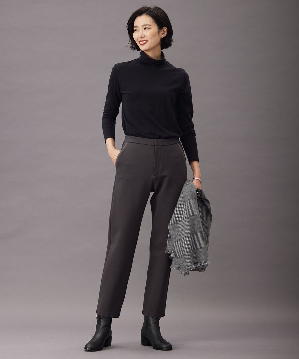 J.PRESS LADIES ウールジャージー  タートルネック カットソー 