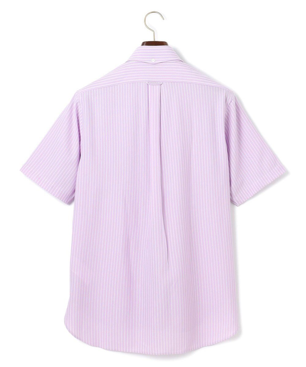 J.PRESS MEN 酷暑の清潔感もこれ一枚で【吸水速乾 / 抗菌防臭 / 防シワ】【J.PRESS OXFORD JERSEY】カノコインレイストライプ 半袖シャツ / B.D. 