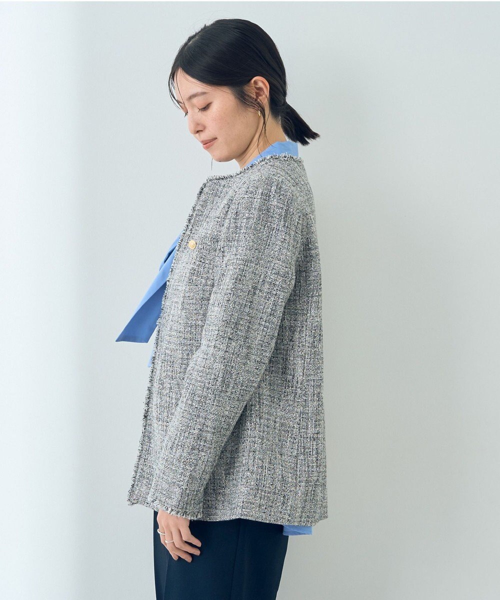 YECCA VECCA 金釦ツイードジャケット 