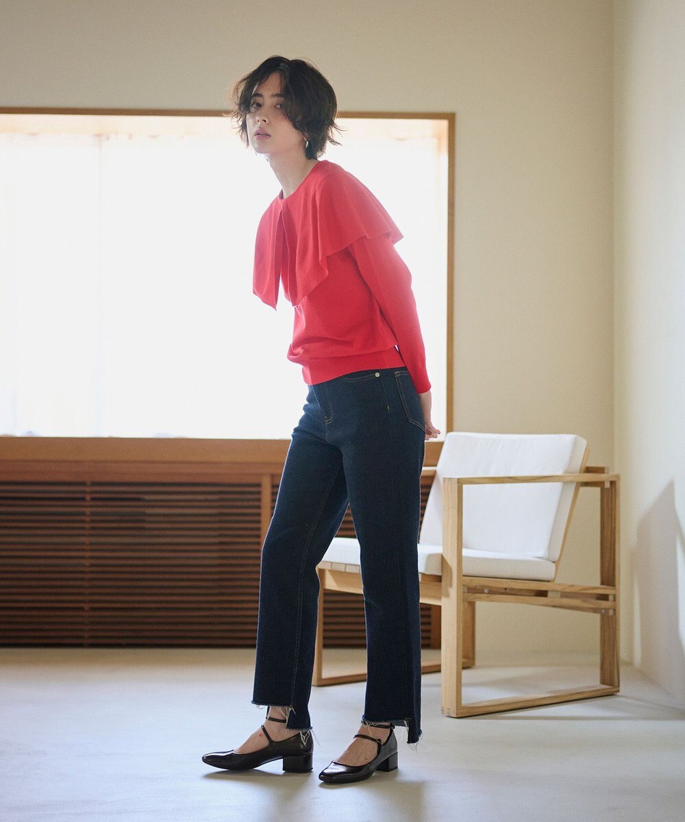 #Newans 【洗える】ケープカラープルオーバー 