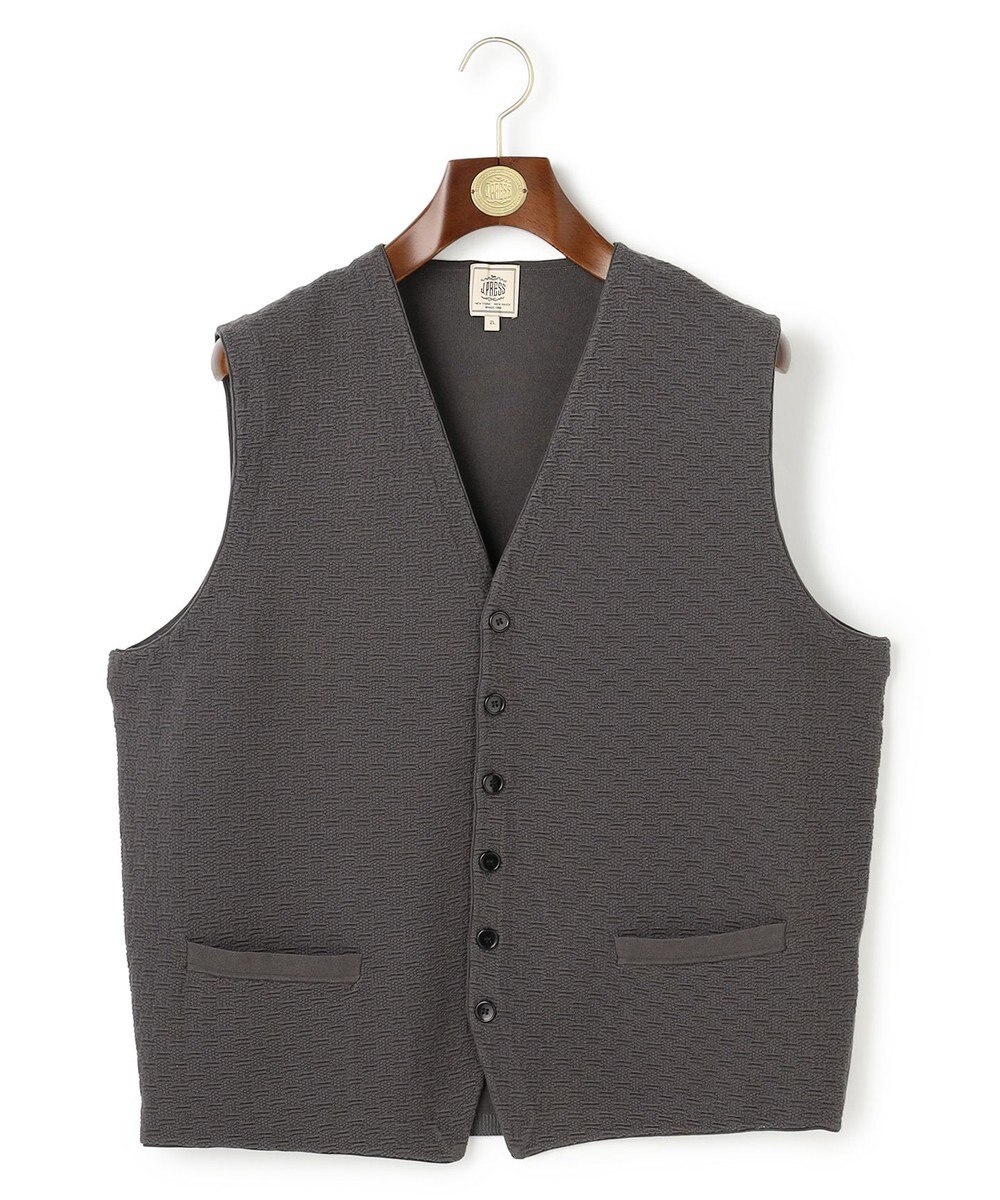 J.PRESS MEN 【KING SIZE】【FLEX YARN】ハイゲージ ニットベスト 