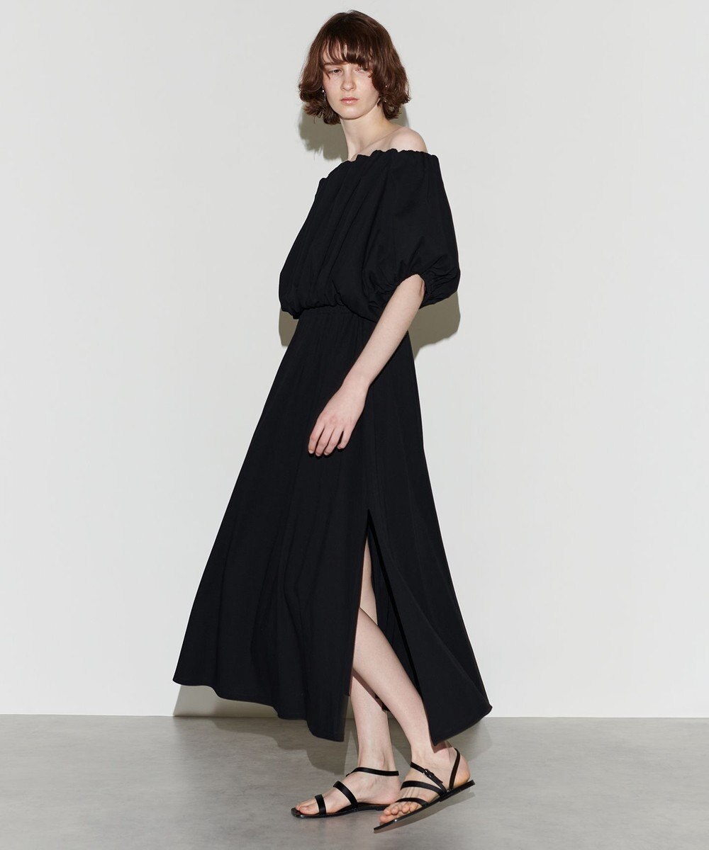 NAVE 【Nave 　洗える・接触冷感】クロップドジャージーブラウス 