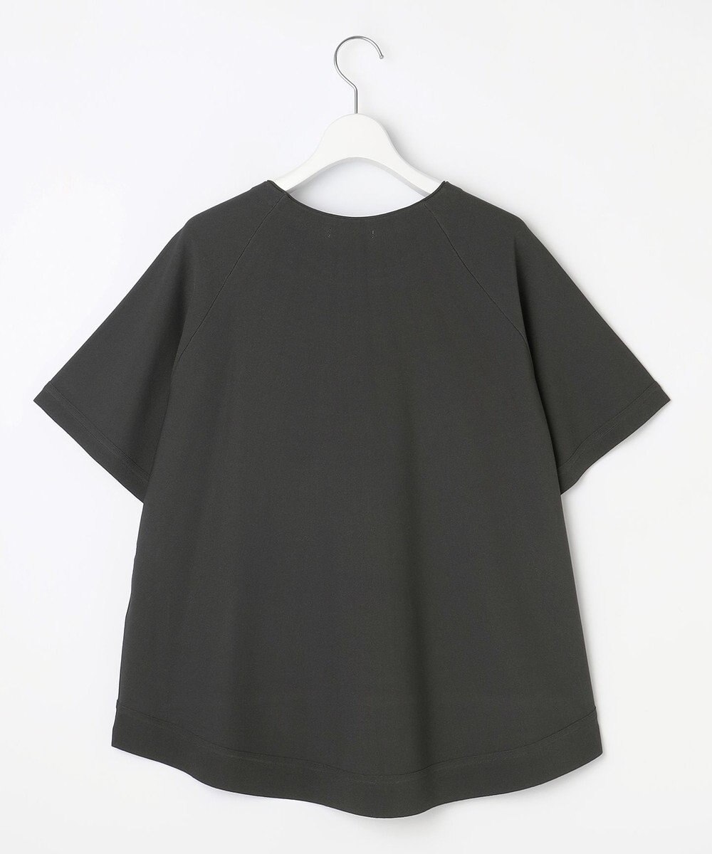 自由区 【接触冷感・UVカット・洗える】クレープストレッチAライン ニット 