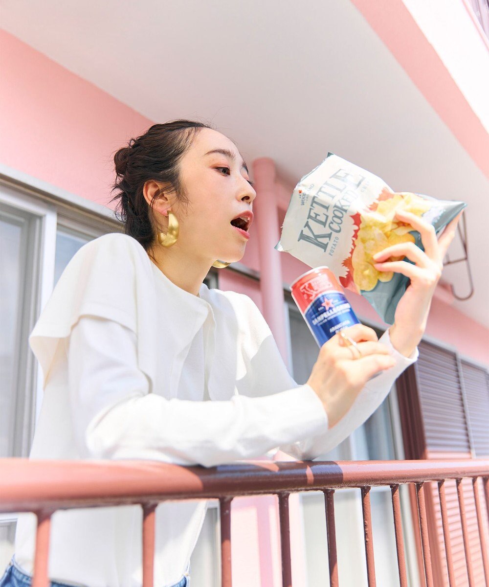 #Newans 【洗える】ケープカラープルオーバー 