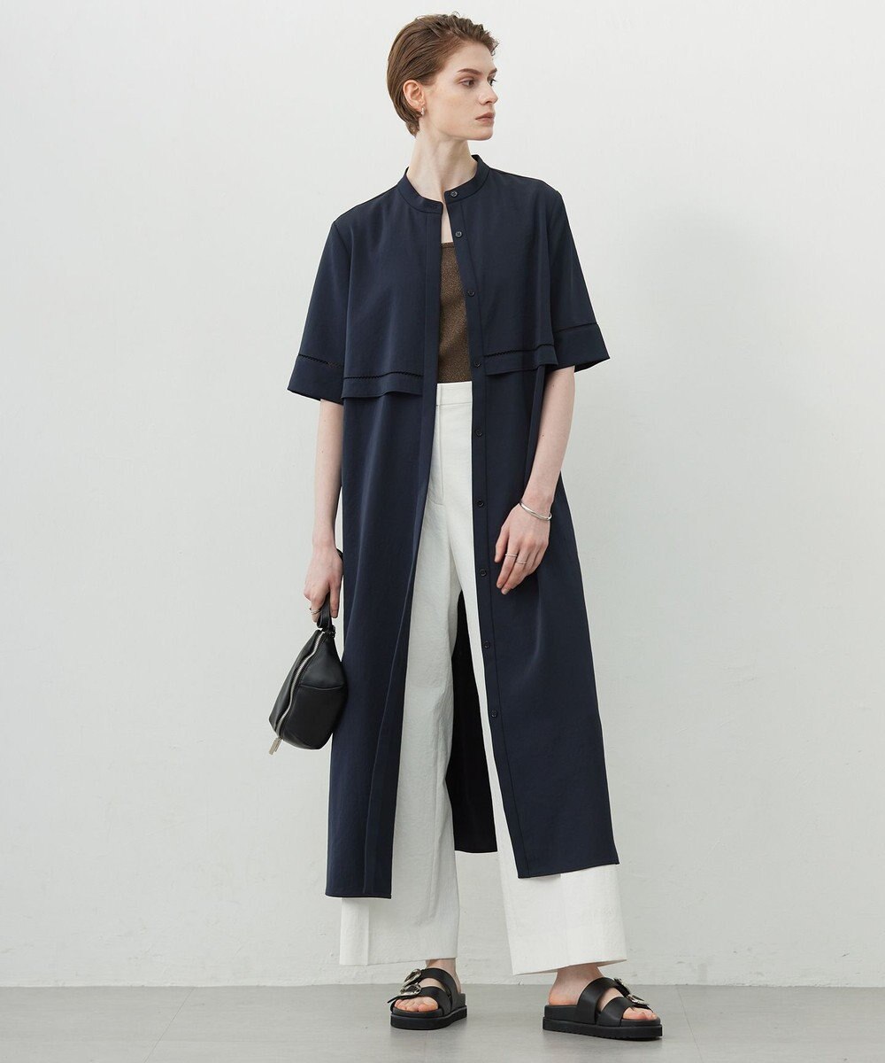 ICB 【接触冷感・UVカット・透け防止・吸水速乾・洗える】 シェルタリングドライオックス ワイドパンツ 