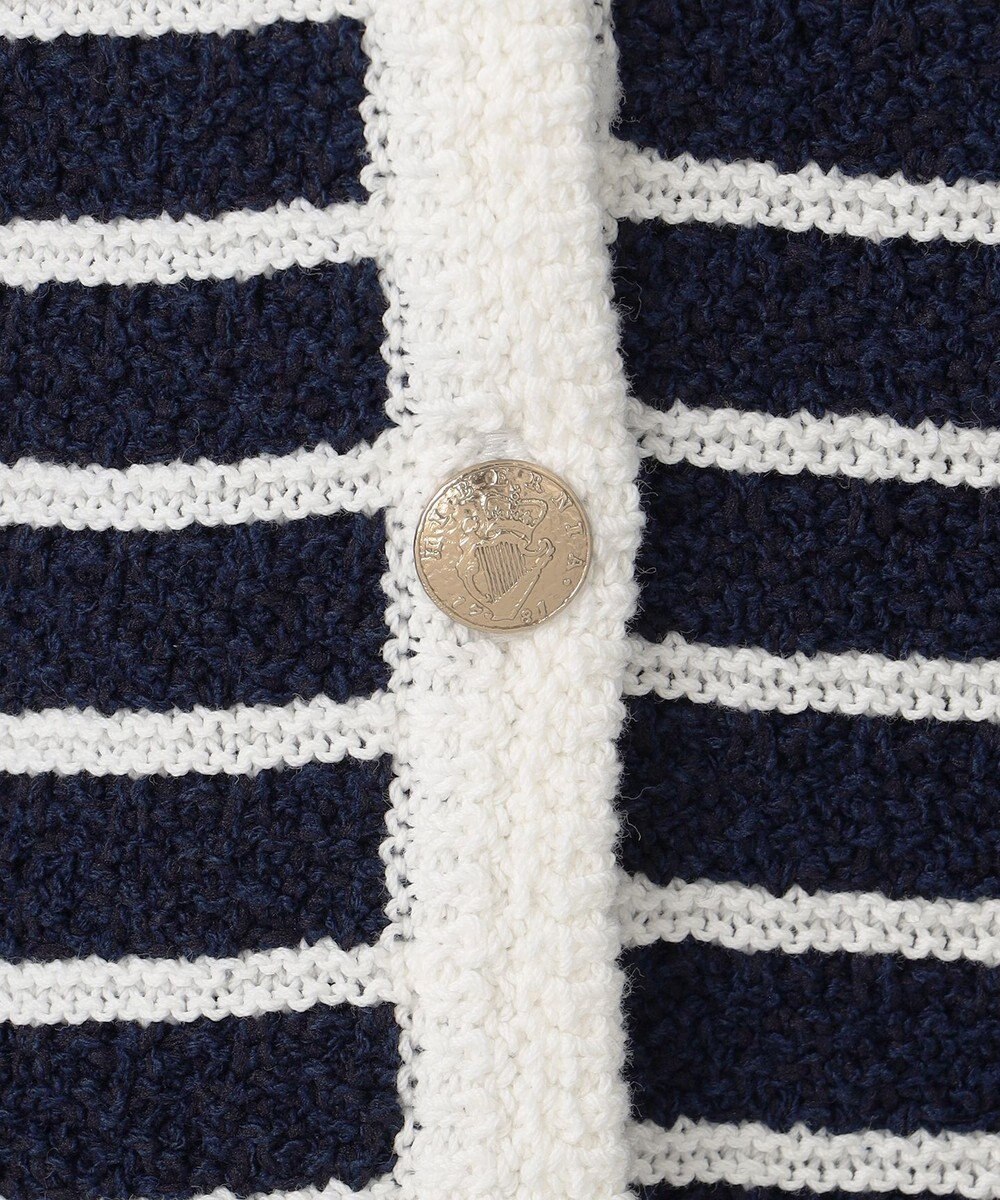 23区 【Oggi3月号掲載/洗える】ブークレコットン ニットジャケット 