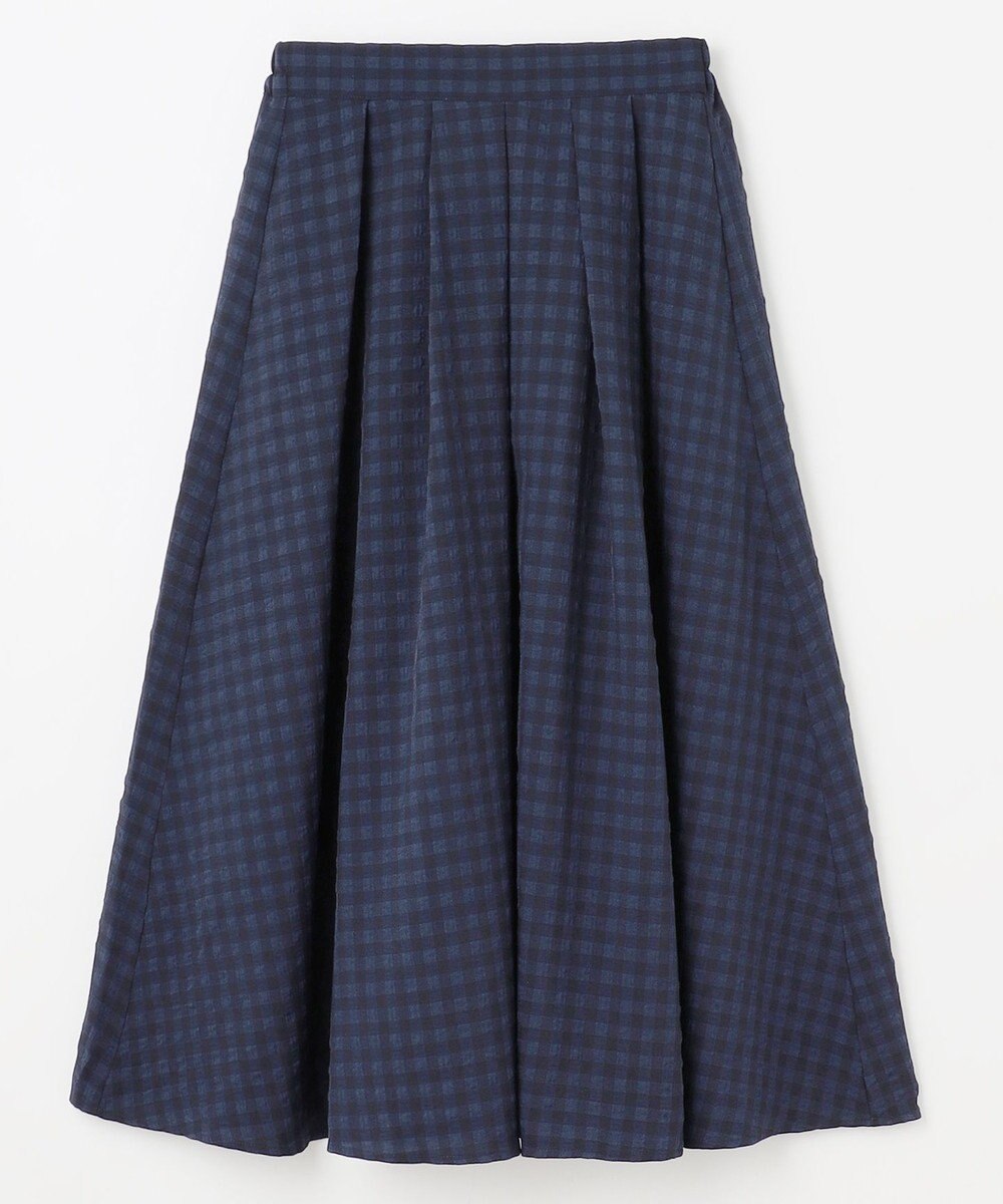 ANY 【ウエストゴム】ギンガムフレアスカート 