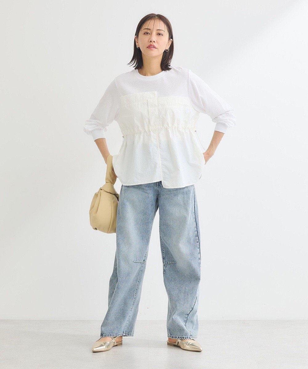 Green Parks ナイロンドッキングドロストプルオーバー 