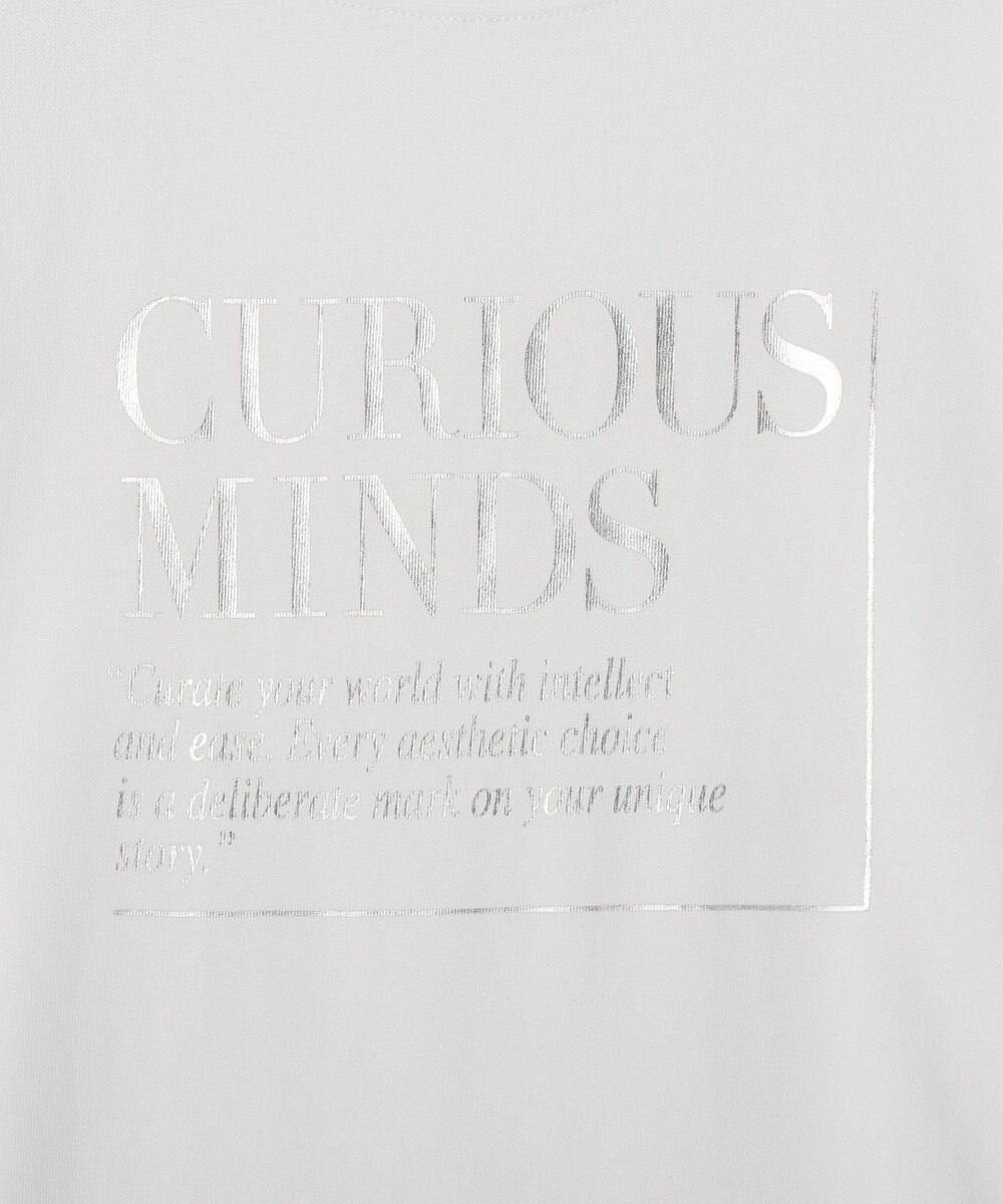 YECCA VECCA 【UVカット】ワイドスリーブ箔プリントTee 